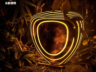 庭院户外发光石草坪灯公园广场仿真石头别墅室外LED太阳能景观灯图2