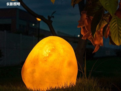 庭院户外发光石草坪灯公园广场仿真石头别墅室外LED太阳能景观灯图4