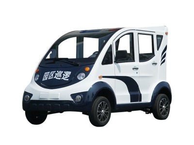 源头厂家5座8座铁壳电动巡逻车四轮校园景区物业治安 电动巡逻车图3