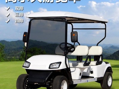 电动高尔夫球车景区游览观光车敞篷旅游巡逻车楼盘物业看房接待车图2