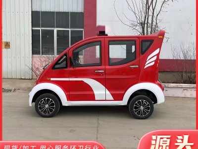 电动四轮巡逻车物业校园保安景区新能源巡逻车消防城管铁壳巡逻车图4